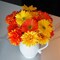 16Pcs Artificial Summer Bouquets Flowers Colorful Fake Gerbera Daisies Silk Bouquets
